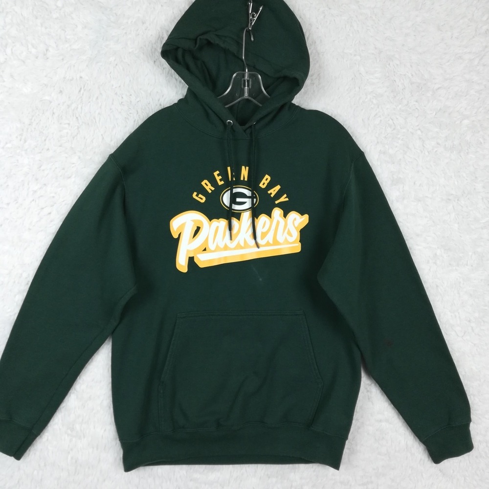 Green Bay Packers Womens Sweatshirt Hoodie NFL Team Apparel Green M